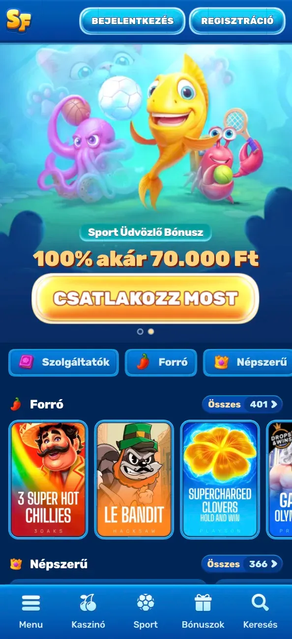 Mobiljáték a Spinfin